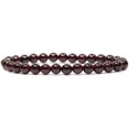 thumbnail image 1 of Bracelet Extensible Unisexe en Perles Rondes de 6 mm en Grenat Rouge Naturel de Qualité A 7 Pouces, 1 of 5