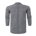 thumbnail image 3 of Men Cardigan Sweaters Solid Color Shawl Collar Long Sleeve Knitted Fall Casual Long Cardigan, 3 of 7