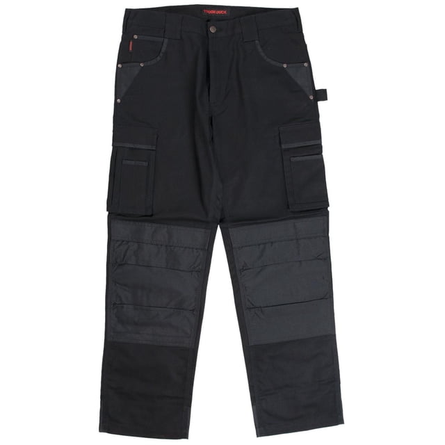 TOUGH DUCK Men's Flex Twill Carpenter Pant. Waist sizes 32-40 with a 34" leg length