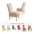 thumbnail image 5 of 2Pcs Chair Covers for Dining Room Chair Covers With Skirt Dining Chair Covers Stretch Kitchen Chair Covers, 5 of 5