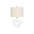 thumbnail image 4 of Monarch Specialties Lighting, 25"h, Table Lamp, Cream Resin, Ivory / Cream Shade, Modern, 4 of 6
