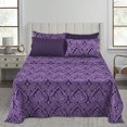thumbnail image 1 of Lux Decor Collection Ensemble de Draps 6 Pcs 1800 Fils Qualité Égyptienne Ultra Doux Infroissable (Full, Violet), 1 of 5
