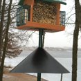 thumbnail image 3 of AMERTEER 12-inch Wrap Around Squirrel Baffle Anti Rust Raccoon Proof Bird Feeder Station Protection Guard Black, 3 of 7