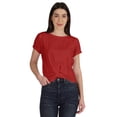 thumbnail image 1 of Inkmeso T-shirt Court d'Été à Nœud Torsadé à l'Avant pour Femmes à Manches Courtes, 1 of 8