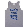 thumbnail image 1 of Sun's Out Guns Out Beach Tank Top - Grey - Medium, 1 of 2