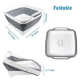 thumbnail image 3 of CJiaWei Bassin à Vaisselle Pliable Seau Portable Extérieur Multiusage Bassin Pliable pour Laver la Vaisselle pour Cuisine VR Camping, 3 of 6