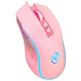 thumbnail image 1 of Souris de Jeu Filaire, Souris de Jeu pour Ordinateur PC Rétroéclairée RVB, Souris Ergonomique avec 7 Boutons, 4 Ppp Réglables jusqu'à 3200, Souris Optique USB pour Windows 7/8/10/XP, Vista, Linux, Mac OS, Rose/noir, 1 of 9