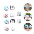 thumbnail image 3 of 12pcs Miniature Figurines Resin Owls Model Fairy Garden Mini Landscape Ornaments, 3 of 9