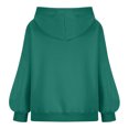 thumbnail image 4 of MeetoTime Women's Hooded Sweatshirt Fall Basic Long Sleeve Solid Color Hoodie Pullover with Pocket, 4 of 6