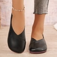 thumbnail image 4 of Black Ladies Flats Retro Two Wear Design Round Toe Shallow Mouth Solid Color Comfortable Casual Shoes For Daily Walking Office All Occasions Size 39, 4 of 9