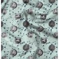 thumbnail image 1 of Soimoi Silk Fabric Moon & Stars Galaxy Decor Fabric Printed Yard 42 Inch Wide, 1 of 6
