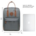 thumbnail image 2 of KAUKKO Stylish Oxford Fabric Backpack Travel Rucksack lightweight Hiking Bag Satchel, 2 of 5