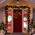 thumbnail image 4 of Rideaux de Porte Couplets de Noël Décorations de Fête Toiles de Fond Décorations Suspendues de Noël, 4 of 6