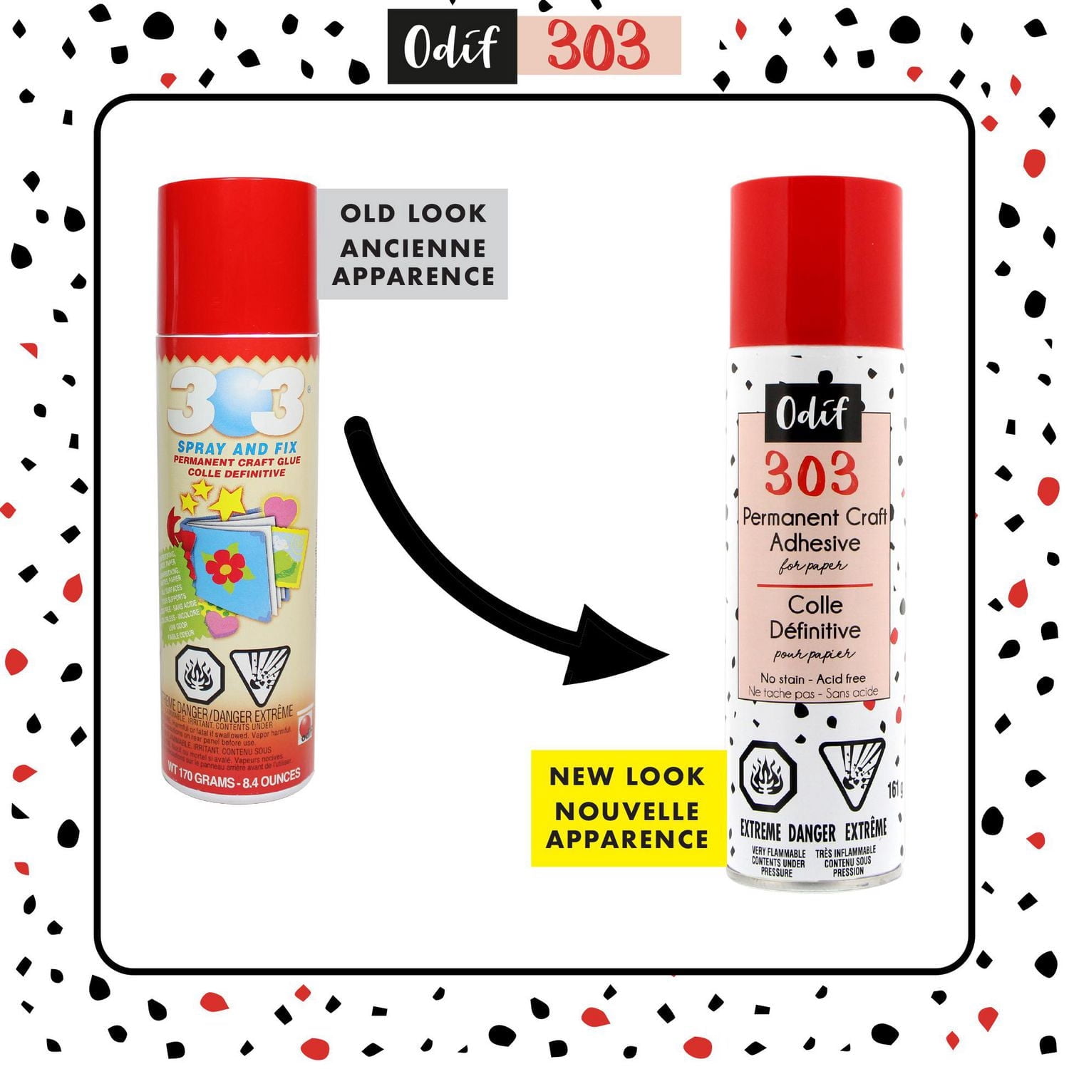 ODIF 303 permanent Craft adhésif Spray, 161 g (5.7 oz)