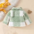 thumbnail image 4 of uublik Infant Girls Jacket Full Zip Fleece Jacket with Pockets Fall Winter Outwear Green, Size 6M-3T, 4 of 6