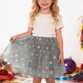 thumbnail image 2 of MIASHUI Girls Ballet Skirt with Heart Sequin Embroidery for Dance Party and Performance Grey,3-4 Years, 2 of 6