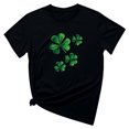 thumbnail image 4 of T-shirt de la Saint-Patrick pour Femmes Mode Col Rond Imprimé Manches Courtes T-shirt Décontracté Ample Hauts T-Shirts de la Saint-Patrick pour Femmes, 4 of 6