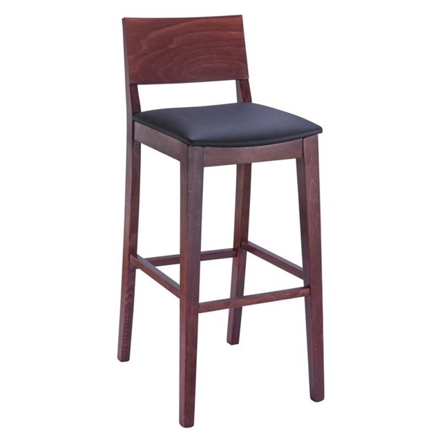 Beechwood Mountain Tabouret de Bar en Acajou et Noir