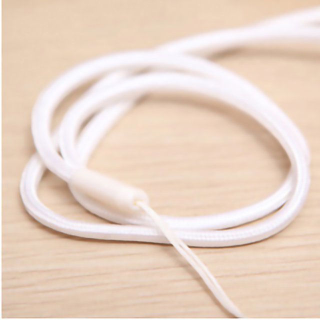 3.0mm Round Nylon Cell Phone Lanyard Practical Nylon Braided Camera Straps For Music Player Portable StuffWhite 40CM
