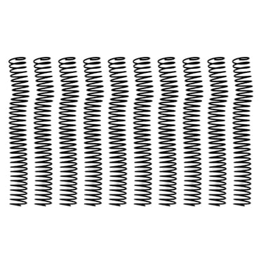 Sheet Binding Comb, Pretty Colour Spiral Binding Coil 10Pcs 29mm Inner Diameter For Page Black