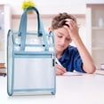 thumbnail image 3 of Cameland Handheld Book Bag Thickened Tutoring Bag Elementary School Tutoring Bag Double-layer Large Capacity Mesh Textbook Storage Bag, 3 of 7