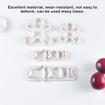 thumbnail image 3 of 4 Pieces Biscuit Shape Die Mold Cake Candy Pieces Xmas Pattern Embossing Slicer Christmas Festival DIY Crafts Pressing Bar Wedding Kitchen Decorating Tools, 3 of 9
