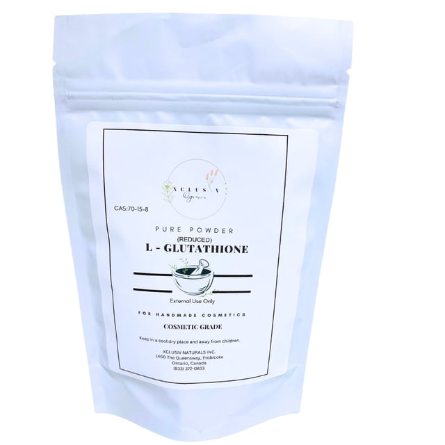 Xclusiv Organics Poudre de L-Glutathion Pur Glutathion Réduit 250 g