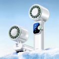 thumbnail image 2 of High Speed Handheld Fan, Rechargeable Portable Cooling Fan with 4000mAh Battery, 199 Speed Settings, for Travel and Outdoor Use, 2 of 8
