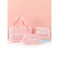 thumbnail image 1 of 1pc New Arrival Large Capacity Portable Cosmetic Bag For Travel, Waterproof And Transparent Toiletry Bag (Single Sale), 1 of 5