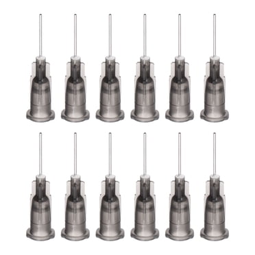 Unique Bargains Aiguille Distributrice à Embout Émoussé pour Pistolet à Colle Liquide, 22 g 1/2 Po, Lot de 20 (Noir)