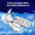 thumbnail image 2 of MesaSe Creative Map Love Porte-Clés Amoureux Cadeau, 2 of 6