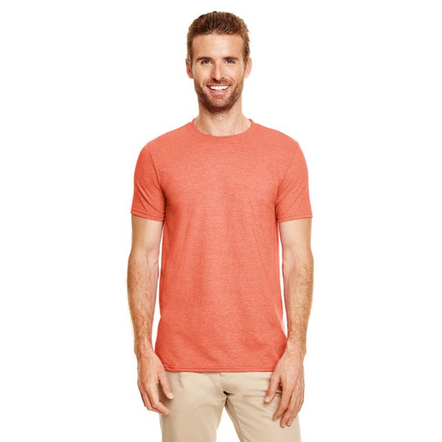Gildan T-Shirt Softstyle® pour Adulte, Orange Chiné - 4TG