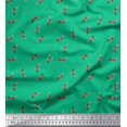 thumbnail image 1 of Soimoi Green Poly Georgette Fabric Print Fabric by the Yard 42 Inch Wide, 1 of 3