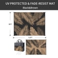 thumbnail image 2 of DEORAB 9'x12' Outdoor Rugs Patio Waterproof Outside Mat Reversible Plastic Camping Carpet,Black & Brown, 2 of 5