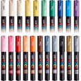 thumbnail image 2 of POSCA PC-1M Paint Marker Art Pens - 0.7mm - Pack of 21 Colors in Wallet, 2 of 5