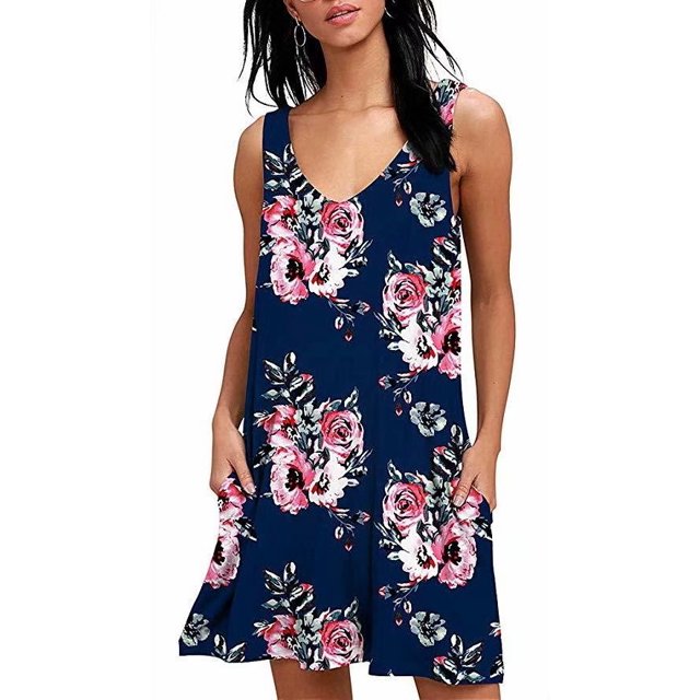 Robes T-Shirt Décontractées d'Été pour Femmes, Sortie de Plage, Robe Débardeur Plissée Unie