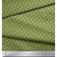 thumbnail image 3 of Soimoi Polyester Crepe Fabric Swimming Ring Small Print Sewing Fabric Yard 42 Inch Wide, 3 of 3