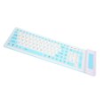 thumbnail image 3 of Foldable Silicone Keyboard, 107 Keys USB  Rollup Keyboard, Waterproof, Dust Proof and Crumb Proof Soft Touch Keyboard, Silent and Portable for PC, Notebook, Laptop, 3 of 7