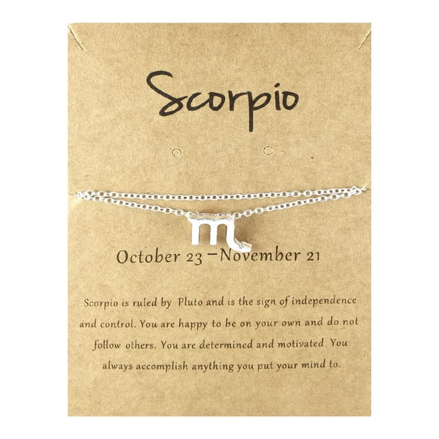mtvxesu Anklets Twelve Constellation Anklet Alloy 12 Constellation Card Anklet Sale