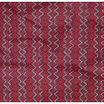 thumbnail image 4 of oneOone Organic Cotton Poplin Twill Fabric Chevron & Triangle Block Printed Craft Fabric BTY 42 Inch Wide, 4 of 4