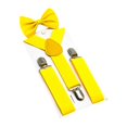 thumbnail image 3 of TISHITA Bretelles pour Enfants Nœud Ajustable Orthèse en Y pour Costume de Danse de Mariage Jaune, 3 of 8