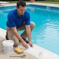 thumbnail image 3 of Saftron 3" Surface Mount Base for 1.9" OD Swimming Pool Ladder/Rail, White, 3 of 4