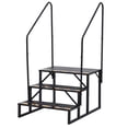 thumbnail image 2 of Yiwa Heavy Duty RV Step Ladder with Handrail, Stable Stairs for Mobile Homes, Pools, Hot Tubs, and Trampolines, 2 of 6