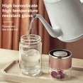 thumbnail image 1 of Glass Tea Infuser Double Layer Insulation Tea Maker Leak-proof Portable Travel Tea Cup with Filter Tea Water Separation Tea Bottle Gift for Tea Lovers, 1 of 8