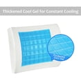 thumbnail image 4 of Lumbar Support Pillow, Cool Gel Memory Foam Lower Back Cushion for Office Chair Car, Grey, 4 of 9