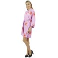 thumbnail image 2 of Bimba Robe de Demoiselle d'Honneur en Georgette Rose à Imprimé Floral pour Femme, Couvre-Maillot Wrap-24, 2 of 6