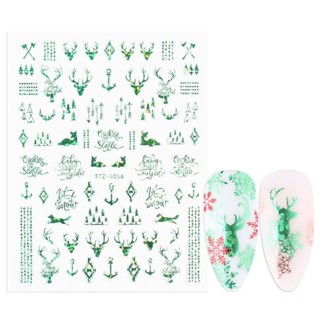 Christmas Nail Sticker DIY Fashion Snowflake Nail Decal Adhesive Nail Decal