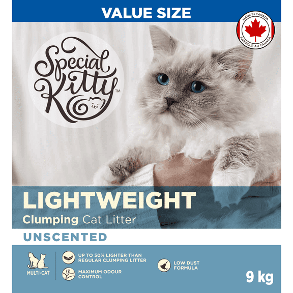 Special Kitty Lightweight Clumping Unscented Cat Litter 9kg