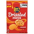 thumbnail image 1 of RITZ Drizzled Minis Caramel Crackers, Sweet & Salty Snack, Bag Format, 1 of 10