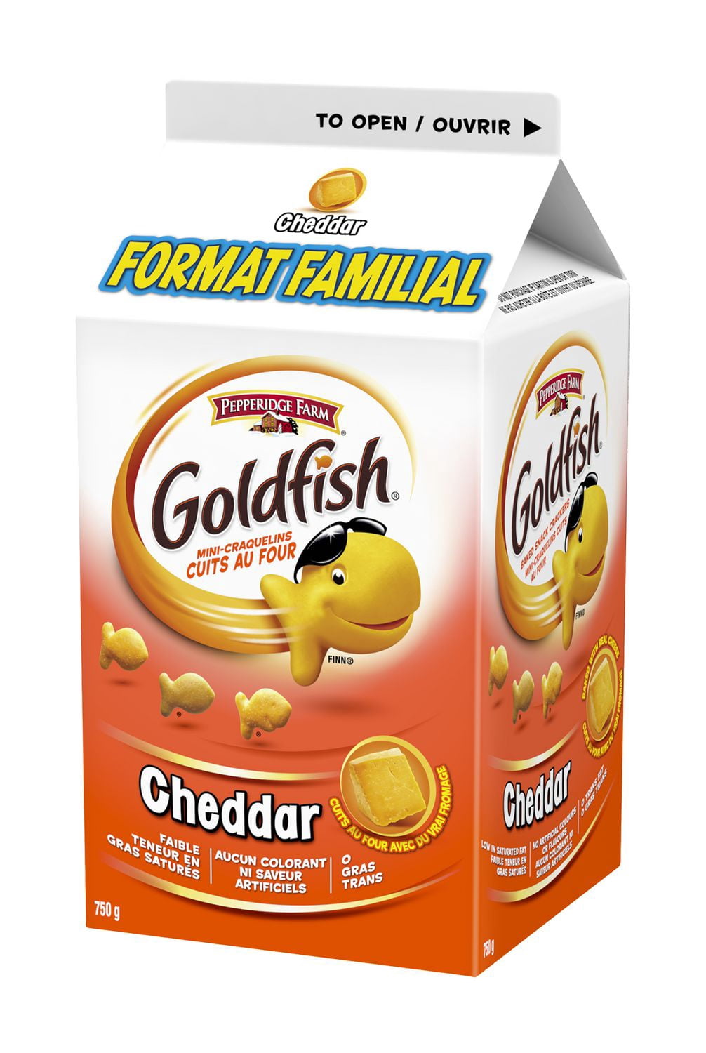 Craquelins de Cheddar Goldfish en Format Familial, Boîte de 750g